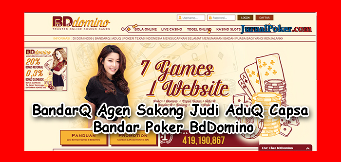 BandarQ Agen Sakong Judi AduQ Capsa Bandar Poker BdDomino